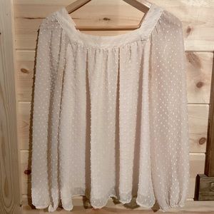 LC Lauren Conrad Sheer Blouse